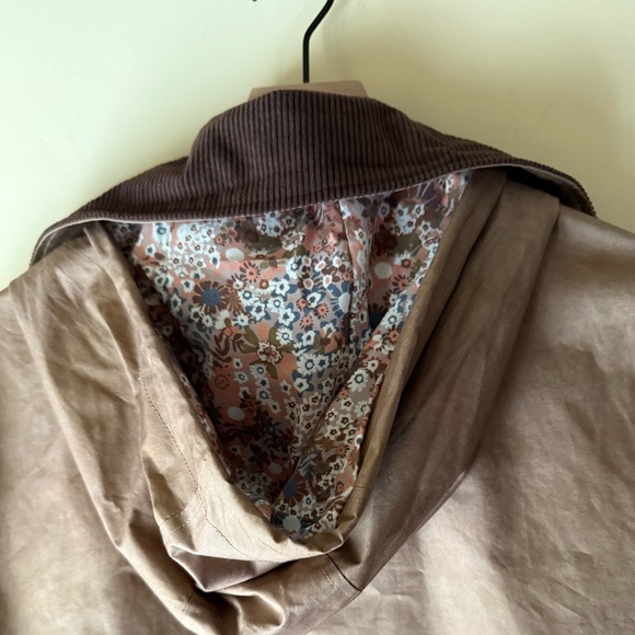NWT | ANTHROPOLOGIE Avec Les Fillies Floral Toggle-Cotton Rain Anorak Trench - Picture 8 of 14